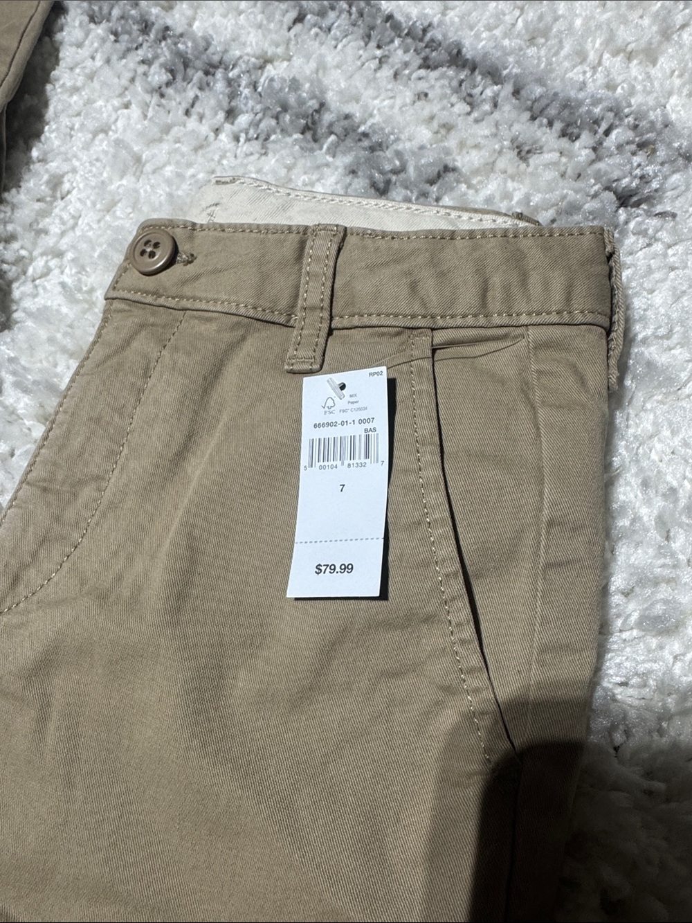 Lot of 2 Kids gap uniform Khaki Straight-Leg Pants - Classic Casual $79 - Picture 2 of 4